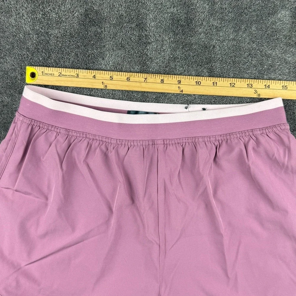 Tek Gear Mens Mauve Burgundy 2-in-1 Running Athletic Shorts Size L